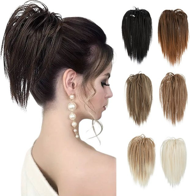 SARLA Pferdeschwanz-Extensions Synthetik mit Krallen-Clip-in, Damen - Bild 1