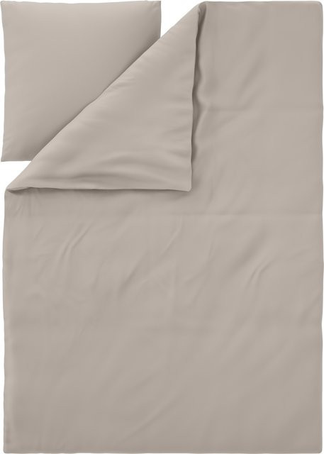 LIVARNO Bettwäsche aus Mikrofaser mit Kissenbezug und Bettbezug, Beige, B/H: 155 x 220 cm und 80 x 80 cm - Bild 1