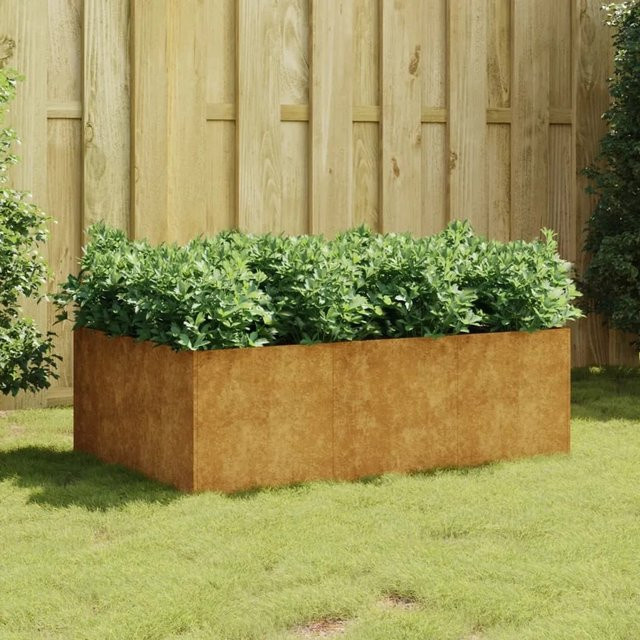 Furnicato Hochbeet aus Cortenstahl in Braun, B/T/H: 120 x 80 x 40 cm - Bild 1