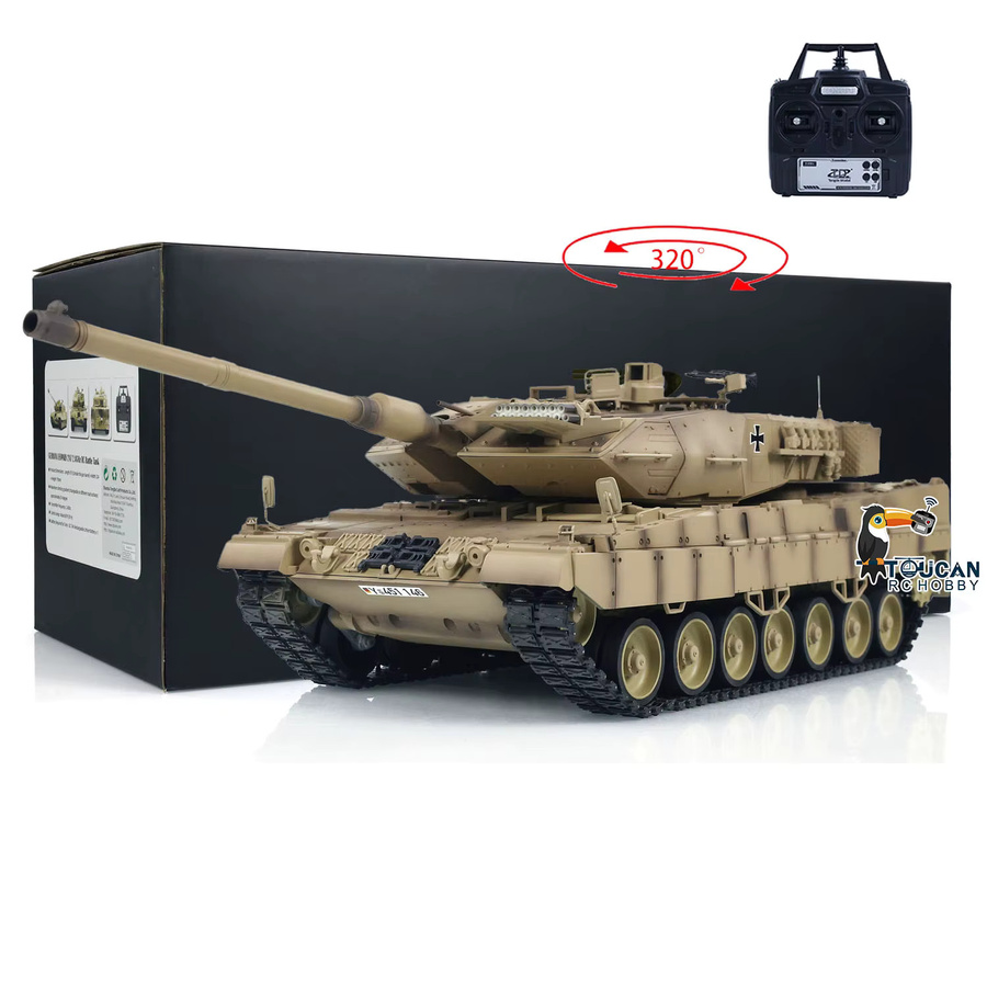 Tongde Leopard2A7 Infrarot-Kampfpanzer, RC, 1:16, Elektrischer RTR Militärpanzer - Bild 2