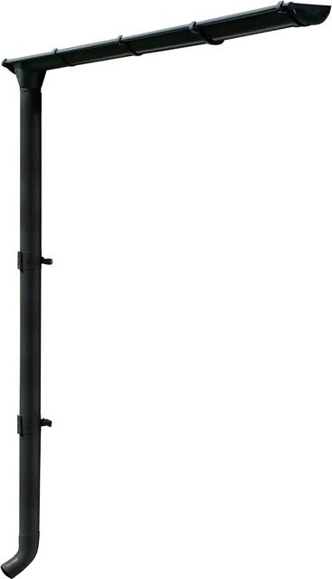 Skanholz Regenrinnenset aus Stahl in Anthrazit, B x H: 78,5 x 251 cm - Bild 1