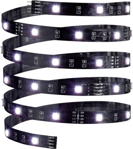 Paulmann YourLED ECO RGB LED-Streifen-Basisset mit Fernbedienung und Netzteil, Schwarz, 3 m - Bild 1