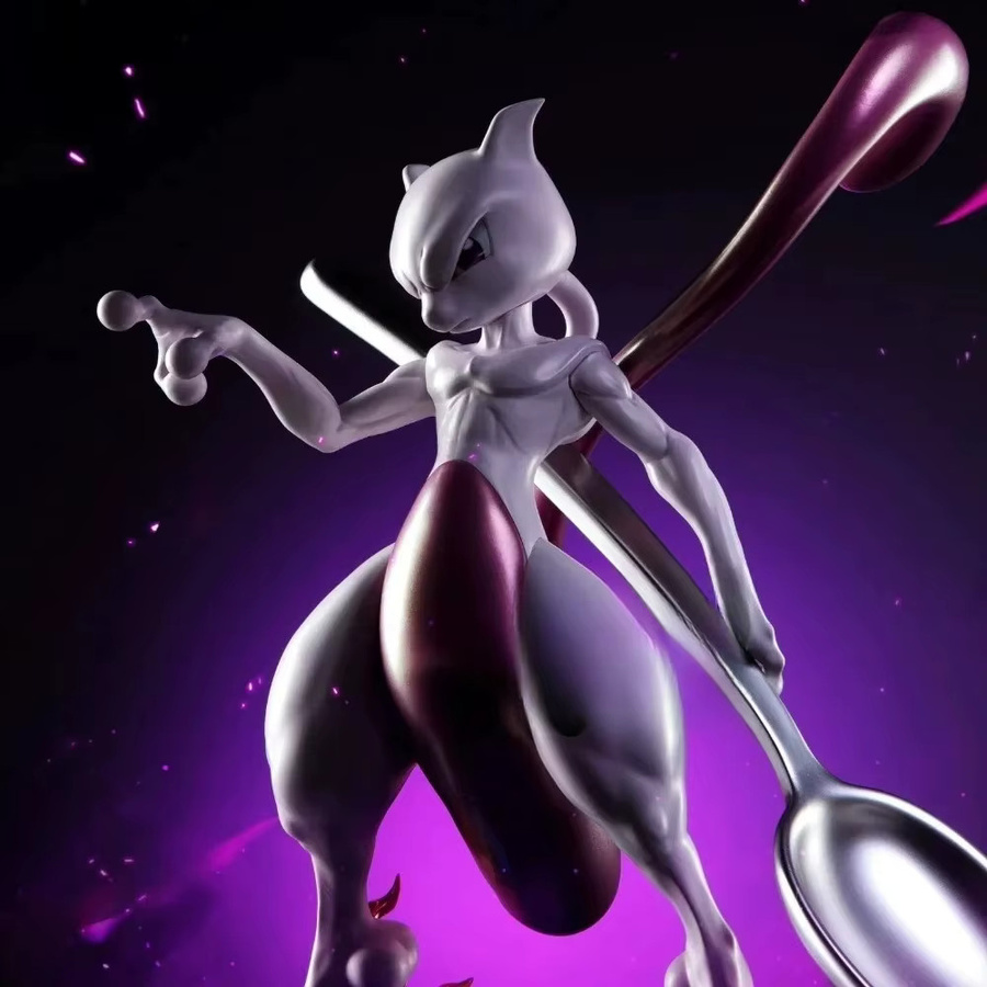 Potdemiel Mewtwo Pokémon Actionfigur, Einzelfigur, lila - Bild 3