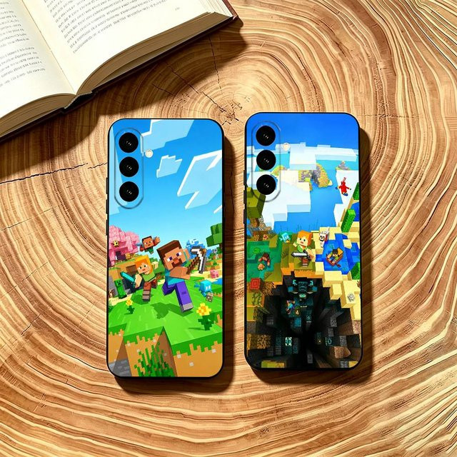 Hot M-Minecraft-t Game Handyhülle aus Softmaterial in Schwarz für Samsung Galaxy A73, A72, A71, A70, A53, A52, A51 - Bild 1
