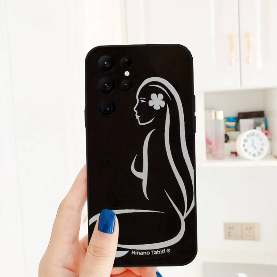 H-Hinano T-Tahiti Girl Handyhülle für Samsung Galaxy S21 S22 S23 S24 S25 FE Plus in Schwarz Softshell - Bild 3