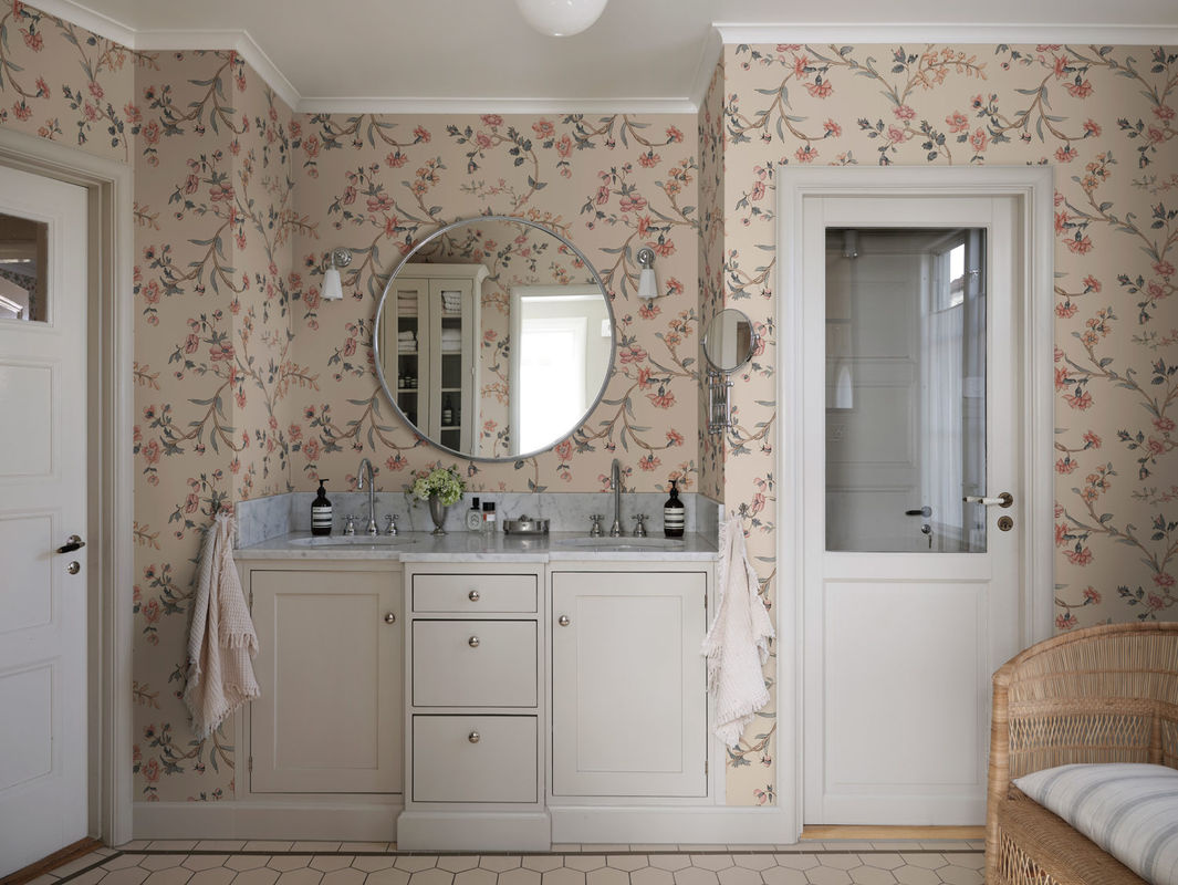Sandberg Mural Clara Tapete Floral in Rose im skandinavischen Stil aus Vlies - Bild 2