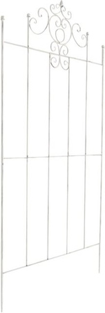 DELUKE Rankgitter HEIKE aus Metall in Weiß im Landhausstil als Rankhilfe für Kletterpflanzen, B/T/H: 86 x 2 x 170 cm