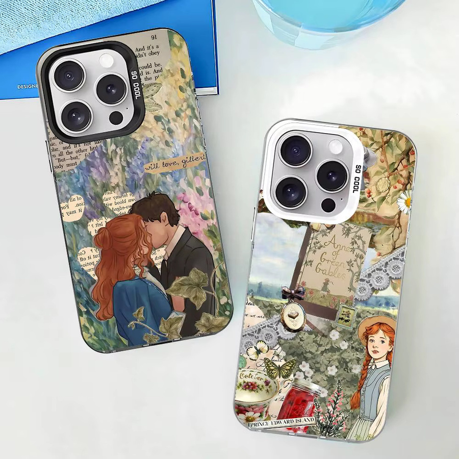 A-Anne Handyhülle für iPhone 11 bis iPhone 17 Pro Max Plus, stoßfeste Rückseite, Farbe: Silber/Mehrfarbig - Bild 2