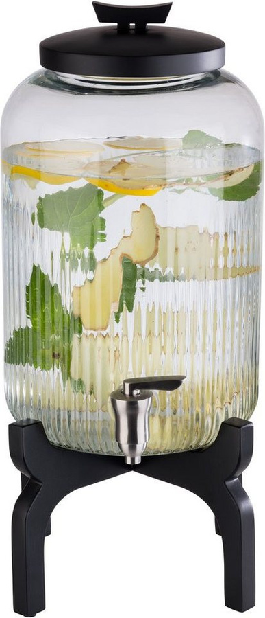 APS Getränkespender Asia aus Glas mit Edelstahl-Zapfhahn, 7 l - Bild 1