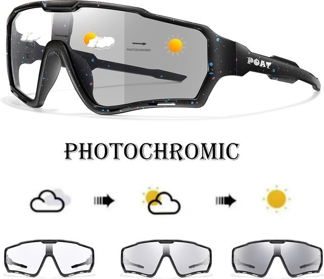 POAT Sportsonnenbrille, Vollrand, Black, Kunststoff, Herren - Bild 1