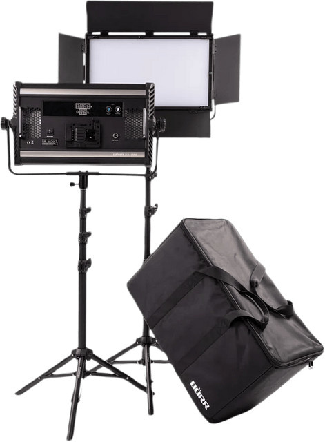 Dörr DLP-100W LED Dauerlicht Set in Schwarz - Bild 1