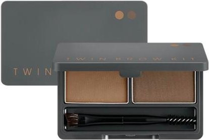 MISSHA Twin Brow Kit Augenbrauenpuder, Natural Brown gray, 4,4 g - Bild 1