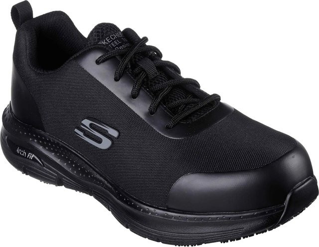 Skechers Sicherheitsschuhe Ringstap Arch Fit SR Herren S3 in Tiefschwarz Größe 46 - Bild 1