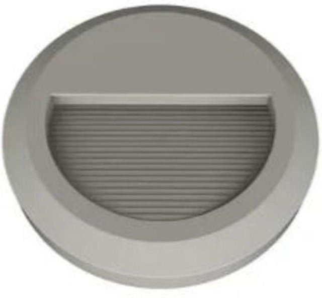 LED-Wandleuchte Noname in Grau, IP65 wetterfest, 2W, rund, Durchmesser: 15 cm - Bild 1