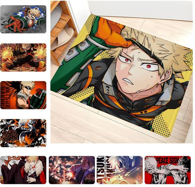 Anime B-bakugo Katsuki Anti-Slip Fußmatte für Badezimmer, Kinderzimmer und Wohnzimmer - Bild 1