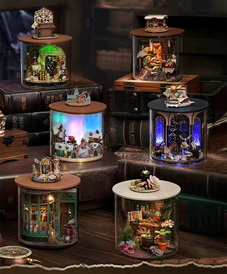 StartCabin Diy Ball Puppenhaus Miniatur Fall Traum Flasche, 3D Montage Modell, Fantasy, Mehrfarbig - Bild 1