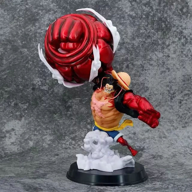 Bandai One Piece Ruffy Great Saruwang Gun 4. Gang Big Fist Anime Actionfigur aus Kunststoff, mehrfarbig, Höhe: 30 cm - Bild 1
