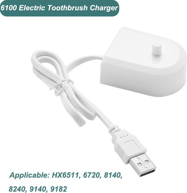 Philips USB Reise Ladegerät für elektrische Zahnbürsten der HX6000, HX8000 und HX9000 Serie, Farbe Weiß - Bild 1