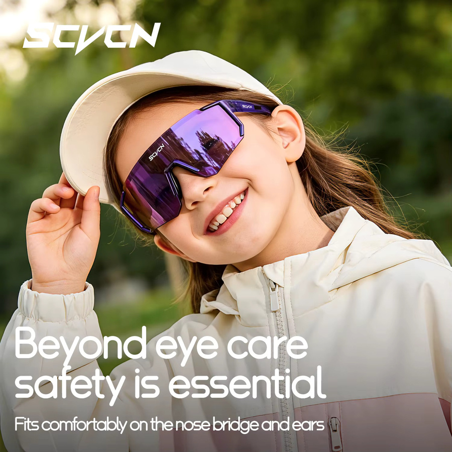 SCVCN Kinder-Sonnenbrille, Vollrand, Kunststoff, UV400 - Bild 4