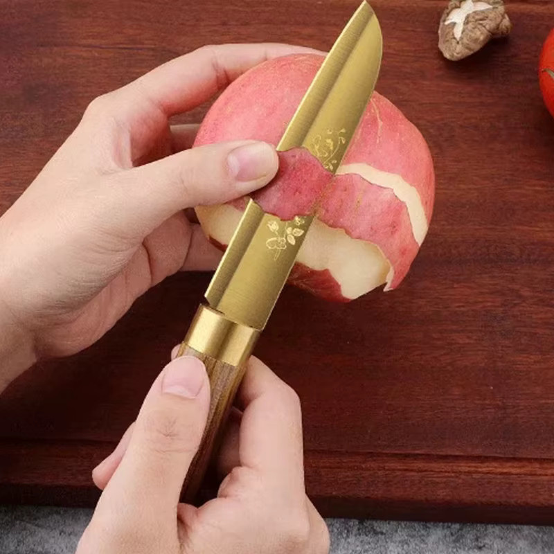 PLYS Schälmesser aus Edelstahl mit Holzgriff - Bild 2