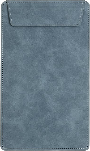 Magnetisches A5 PU-Leder Klemmbrett mit Stifthalter und Organizer in Blau - Bild 1