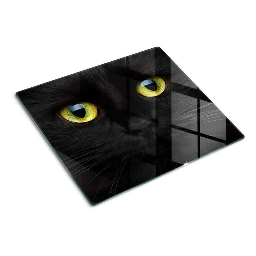 Tulup Herdabdeckplatte aus Glas in Katzenaugen-Optik Schwarz B/T: 60 x 52 cm - Bild 2