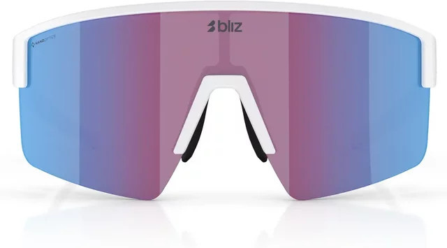 Bliz P004 Sonnenbrille, randlos, wrap, white, multicolour, Unisex, Kunststoff - Bild 1