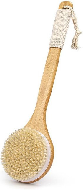 Nanzhu Badebürste mit Bambusborsten und langem Griff, Beige, Unisex - Bild 1