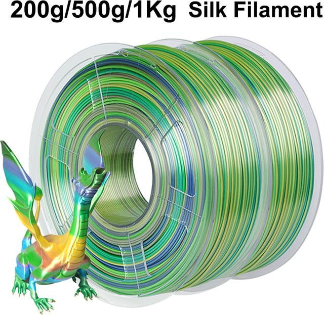 3D Maliang Forest Series PLA Seide Regenbogen Filament Multicolour 1,75mm für FDM 3D-Drucker - Bild 1