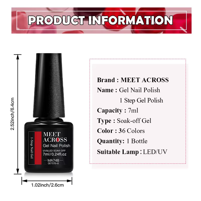 MEET ACROSS Gel-Nagellack, 12 ml, schimmernd - Bild 5