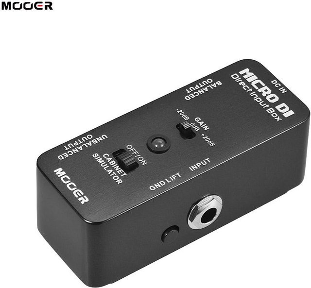 MOOER MICRO DI Cabinet Simulator DI Box Gitarreneffektpedal in Black - Bild 1