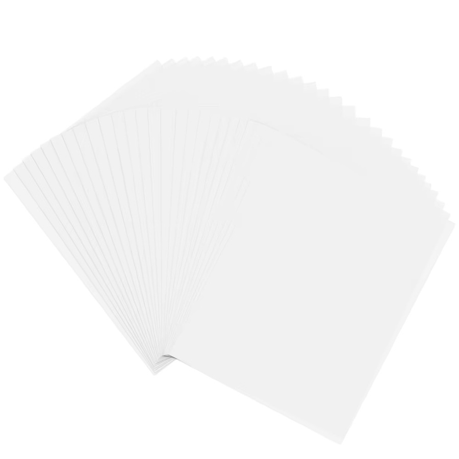 Mattierte und glatte Pergamentpapierbögen Vallum zum Basteln und Nachzeichnen, transparent, B: 21,6 cm, H: 27,9 cm - Bild 2