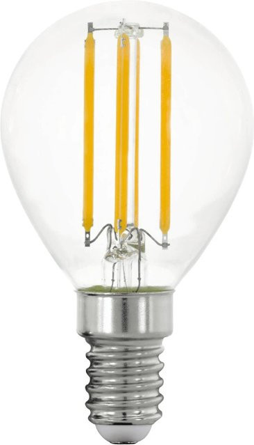 Eglo LED-Leuchtmittel E14 Filament P45 Warmweiß Transparent Höhe: 7,8 cm, Durchmesser: 4,5 cm - Bild 1