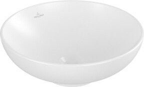 Villeroy & Boch Aufsatzwaschtisch Loop & Friends in Weiß, Durchmesser: 42 cm, mit Überlauf und ohne Hahnloch - Bild 1