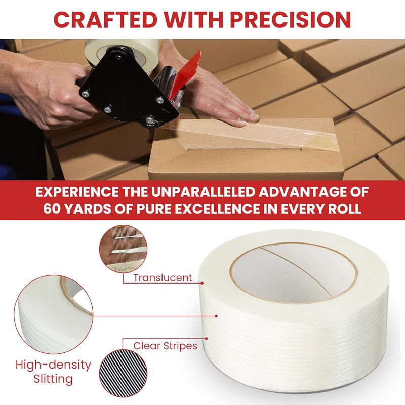 SCESSPACK Gitterfaserband transparent für Expressverpackungen und sichere Befestigung - Bild 3