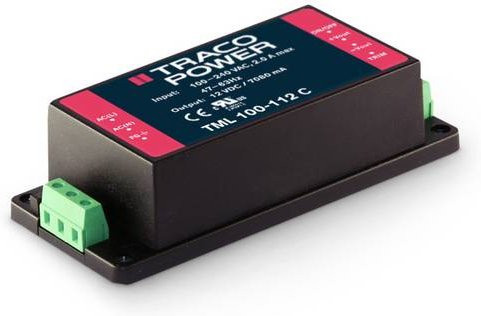 Traco Power TML 100-115C AC/DC-Printnetzteil in Schwarz - Bild 1