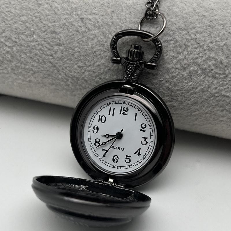Le Jardin Taschenuhr, Krähen-Motiv, Quarz, Schwarz, Unisex - Bild 3