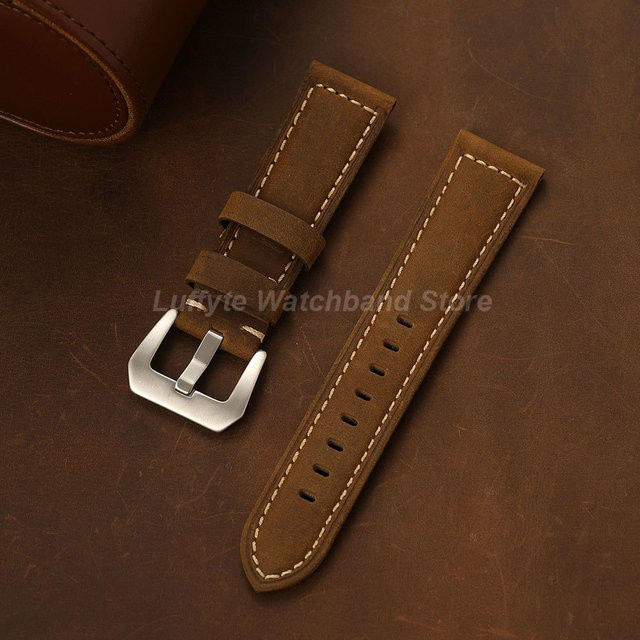 Uhrenarmband luffyte, Vintage, Echtleder, Herren - Bild 1
