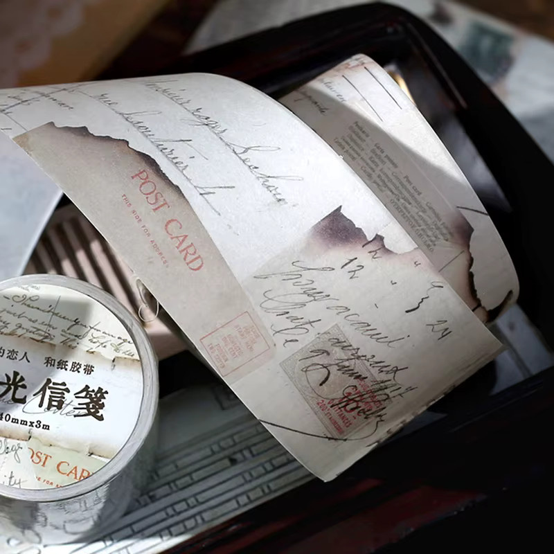 6 Bände Vintage-Papier für DIY-Scrapbook und Dekoration in Grau - Bild 4