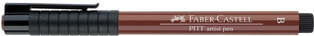 Faber Castell PITT artist pen brush Caput Mortuum Rotbraun - Bild 1