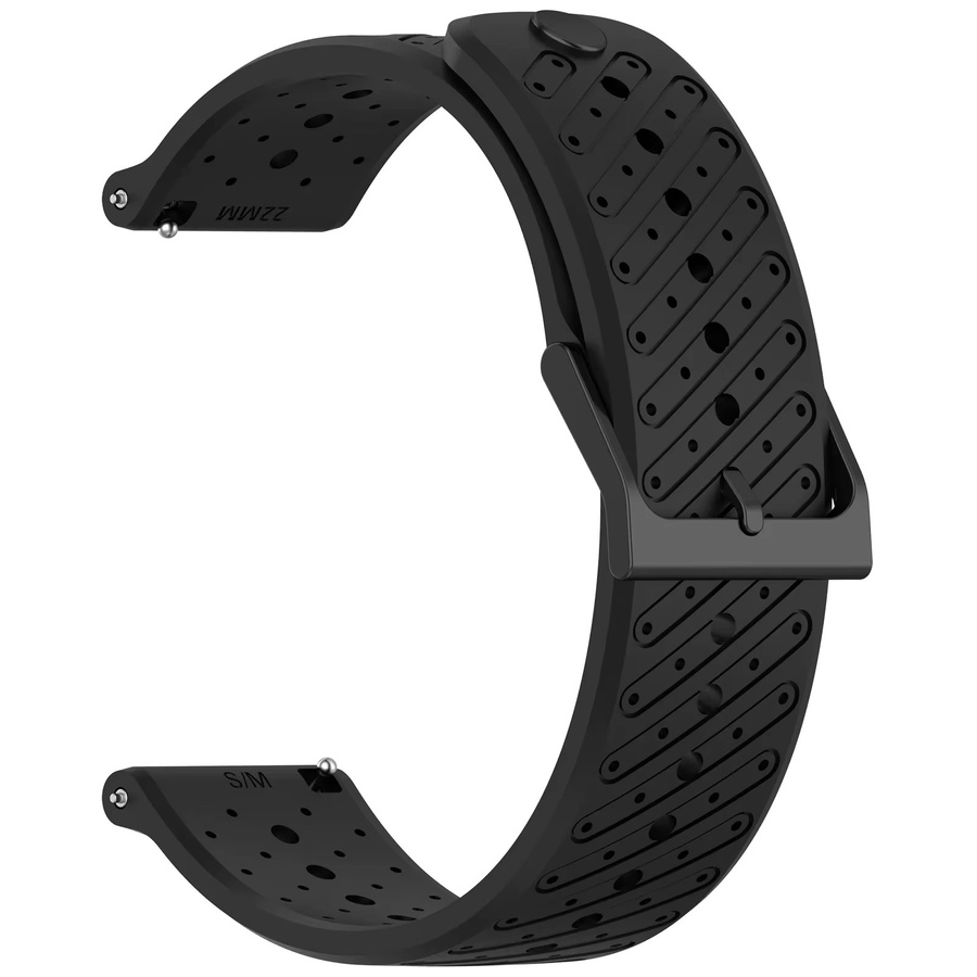 HUBANDE Uhrenarmband Silikon, 22 mm, Schwarz, Unisex - Bild 3