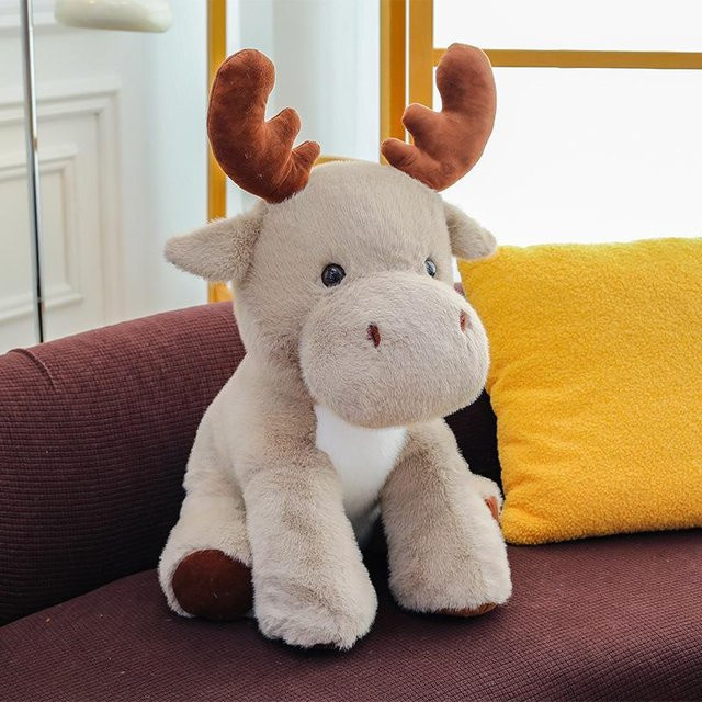 Joyful toys Elch Plüschtier, graue Beruhigungspuppe, 23cm - Bild 1