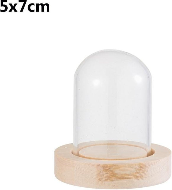 Yiran Furniture Dreistufiger Etagenständer aus Glas und Holz in Transparent für Obst, Snacks und Kuchen - Bild 1