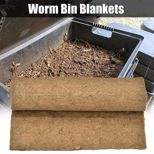 Wiederverwendbare Jute Wurmdecke in Gelb für Kompostbecher, Wurmfarmen und Wurmboxen - Bild 1