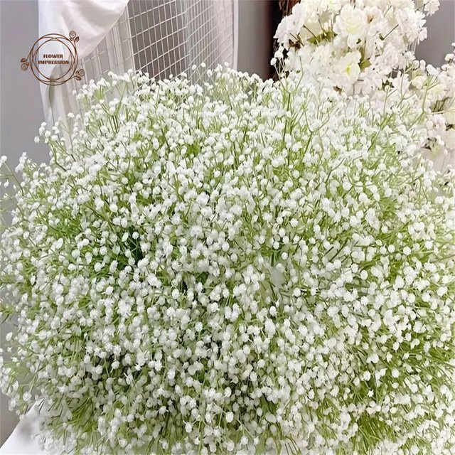 30 Stück künstliche Schleierkrautblüten von YN HI FLOWER in Weiß zur Dekoration für Hochzeit und Zuhause - Bild 1