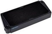 Alphacool NexXxoS XT45 Full Copper X-Flow 280mm Radiator in Schwarz und Silber - Bild 1