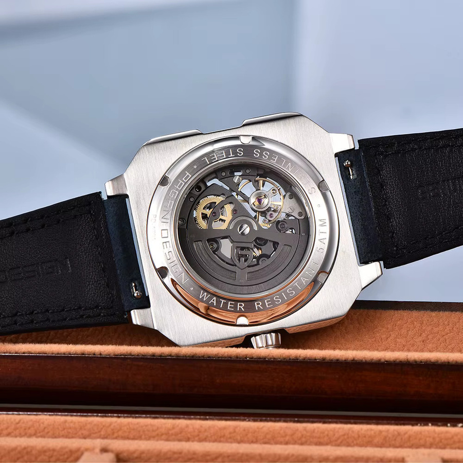 PAGANI DESIGN Armbanduhr, Automatik, Edelstahl, Eckig, 42 mm, Herren - Bild 4