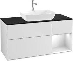 V&B Waschtischunterschrank Finion in Weiß lackiert, Breite: 120 cm, Tiefe: 50,1 cm, Höhe: 50,1 cm - Bild 1