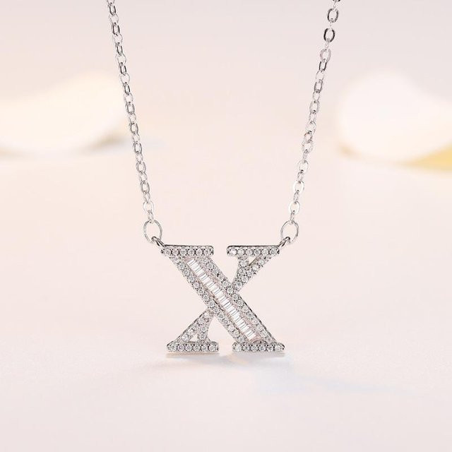 Wucifang Jewelry Halskette, Messing, Weiß, Zirkonia, Damen - Bild 1