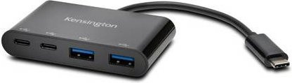 Kensington CH1000 USB-C 4-Port Hub mit USB-A und USB-C Anschlüssen Schwarz - Bild 1